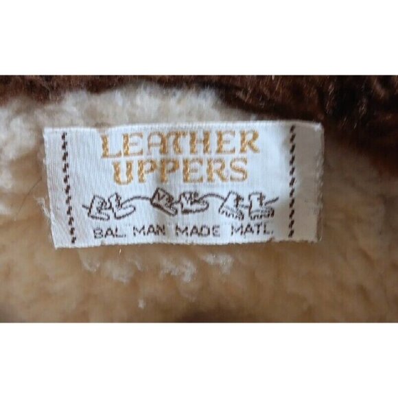 ✅VTG HIPPIE BOOTS BROWN Suede Leather Faux Fur Lining Women's Size 8 *NO INSOLES - Picture 6 of 15